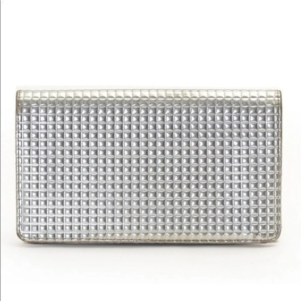 Chanel Silver Metallic Paten Leather Wall…